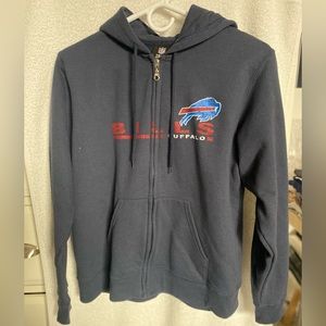 NFL Team Apparel Buffalo Bills Full-Zip Hoodie - Navy